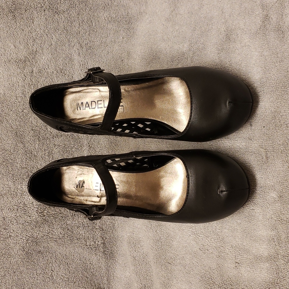 Black Platform Cut Out Mary Jane